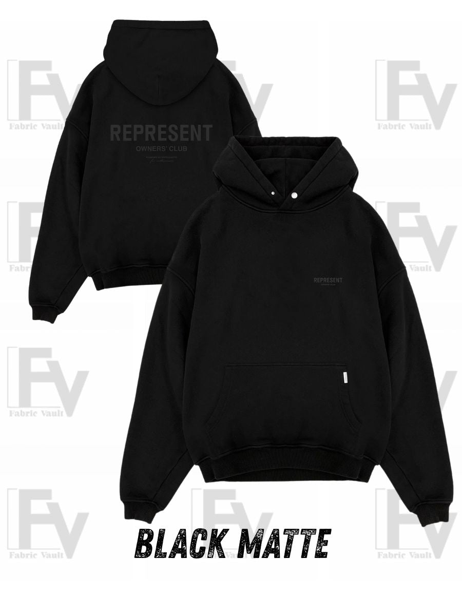 Represent Hoodie - Black Matte