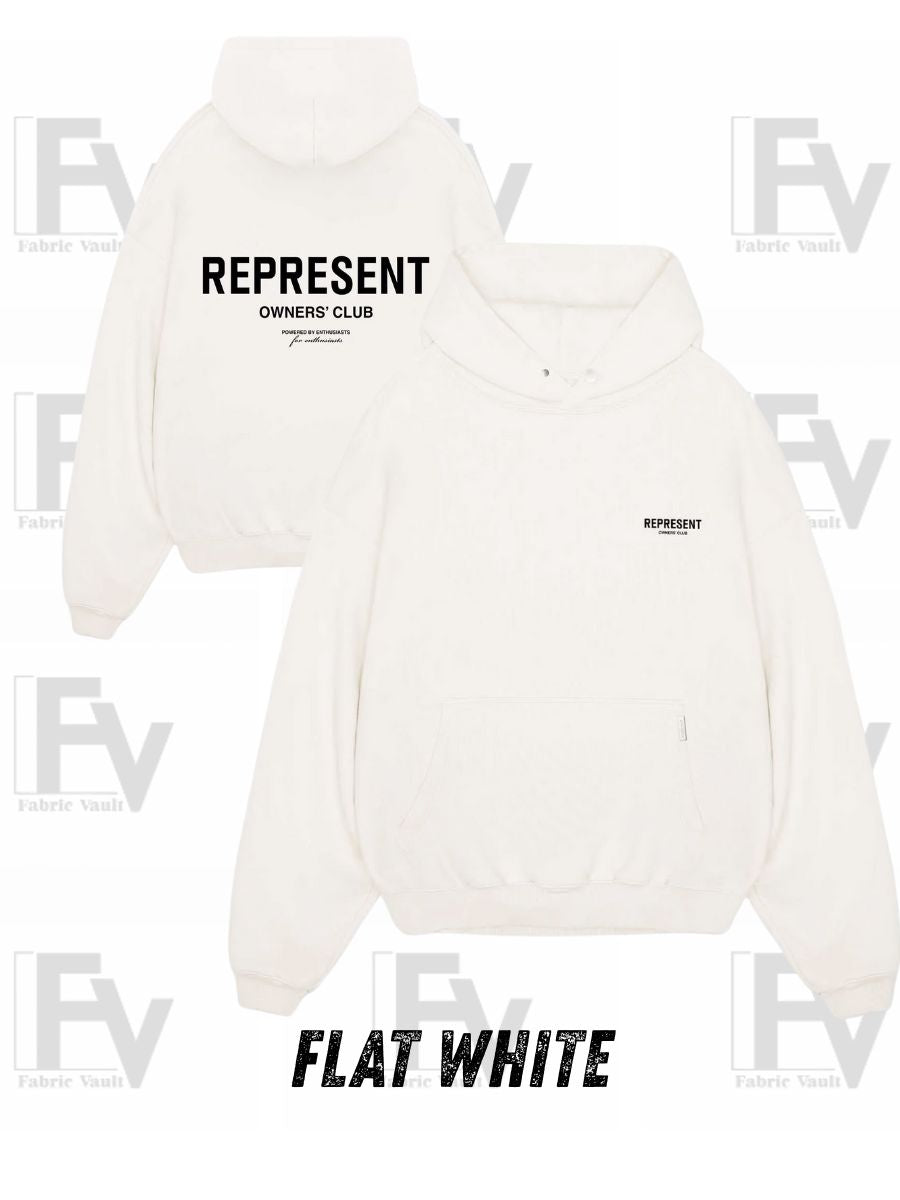 Represent Hoodie - Flat White