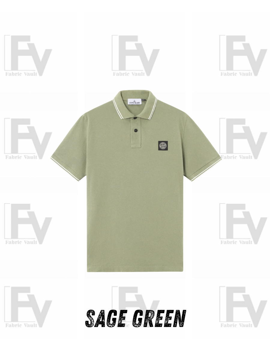 Stone Island Polo's - Sage Green